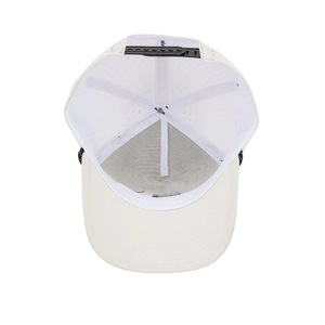 Wholesale 5 Panel <b>Waterproof</b> Golf <b>Hats</b> With Custom Logo Perforated 3D Embroidered Curved Brim Made In Vietnam - Product Image 4