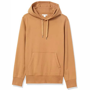 Sudadera con capucha de forro polar para hombre, 500 g/m², 30% poliéster, 70% algodón, bordada, corte holgado, gruesa, con cremallera, lisa, oversize, en blanco - Product Image 1