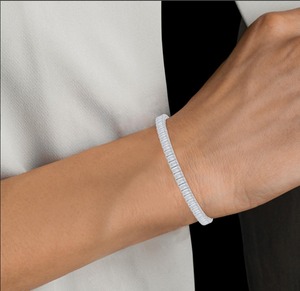 Pulsera de Lujo con Diamantes de Corte Esmeralda Cultivados en Laboratorio de 12.72 Quilates, Oro Amarillo de 9K, Regalo de Moda - Product Image 3