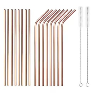 Polished Stainless Steel <b>Drinking</b> <b>Straws</b> Reusable Beverage Tools <b>for</b> Home and Restaurant Tables - Product Image 6