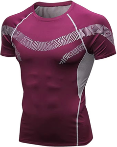 Camisetas Deportivas de Manga Larga con Cuello Redondo, Transpirables y de Compresión para Hombre, Diseño Personalizado, Nueva Colección de Alta Calidad, Spandex/Poliéster - Product Image 3