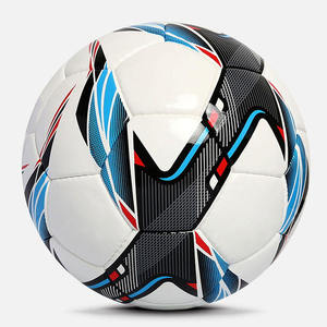Balón de Fútbol Profesional de PU, Talla 5, Diseño Negro, Blanco y Azul, Nuevo, de Alta Calidad, Talla 5, Termosellado - Product Image 1