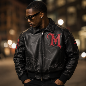 Veste en cuir véritable de qualité supérieure pour homme, style motard classique, confort intemporel et luxe au quotidien, veste en cuir vintage pour - Product Image 2