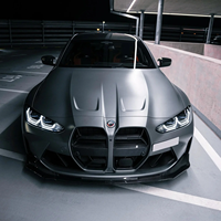 Kit carrosserie complet en fibre de carbone Xywheel V Style avec lèvre avant, jupes latérales, diffuseur arrière et spoiler pour BMW M2 M3 M4 G80 G82 G42 2021