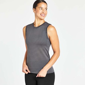 Women's Ribbed Sleeveless Tank <b>Top</b> O-Neck Knitted Polyester Minimalist Solid Color Breathable Short Length Casual - Product Image 4