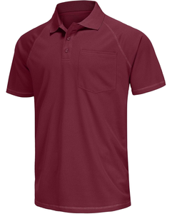 T-shirt pour homme avec logo brodé personnalisé, tricoté de qualité supérieure, respirant, pour le golf et les loisirs, manches courtes, OEM ODM, vente en gros - Product Image 1