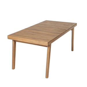 Modern Outdoor Teak Wood Dining Set 6 Seater Patio Garden <b>Table</b> and Armchair Furniture with Cushions - Product Image 4