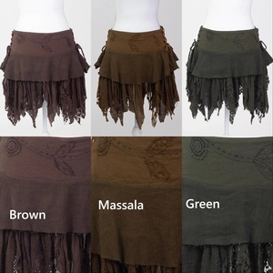 กระโปรงสไตล์โบฮีเมียนพิกซี่ – กระโปรงมินิแบบหลายชั้นพลิ้วไหว เหมาะสำหรับงานเทศกาลดนตรี สไตล์โบฮีเมียนที่เต็มไปด้วยพลัง - Product Image 3