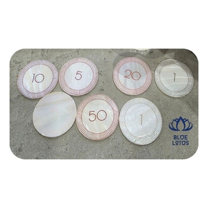 BEST SELLER High Quality Eco-Friendly Mother-Of-Pearl <b>Poker</b> <b>Chips</b> Hot Selling Sustainable Pearlescent Finish Gaming Products - Product Image 1