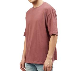 Camiseta Moderna para Hombre, de Color Sólido, Algodón Transpirable, Ecológica, Manga Corta, Cuello Redondo, Estilo Casual Urbano, Impresión de Logotipo Personalizado - Product Image 4