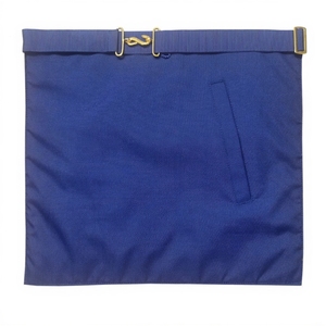 Delantal Masónico de Capítulo del Arco Real con Dos Borlas y Emblema Bordado a Mano con Hilos de Oro - Product Image 4