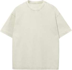 T-shirts surdimensionnés personnalisables pour hommes, impression de texte et d'image personnalisée, 100% coton, écologiques, lavage vintage, manches courtes, hip hop - Product Image 5