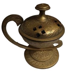Quemador de incienso de latón con diseño tallado a mano, estilo Vintage, superventas, incensario de Iglesia, quemador de incienso para decoración de Navidad - Product Image 1