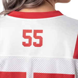 Camiseta de Fútbol Americano Personalizada para Mujer, Ropa Deportiva de Alto Rendimiento, Jersey de Fútbol Americano Personalizado para Mujer - Product Image 5