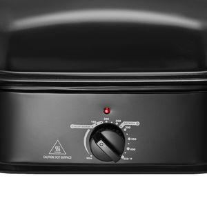 Forno per Arrosto di Tacchino da 18QT a Cottura Rapida, Temperatura Regolabile 150-450 Fahrenheit, Coperchio Autoregolante Singolo, Arrosto Rimovibile - Product Image 4