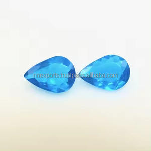 5mm 7mm Natural Neon Apatite Faceted Pear Cut Healing Loose Gemstone For <b>Ring</b> Pendant Custom Jewelry At Wholesale Factory Cost - Product Image 2