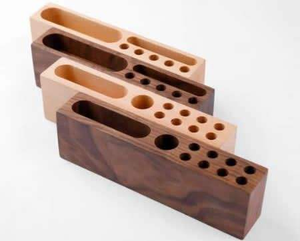 Portaplumas de madera con tamaño y diseño personalizados para oficina, artesanía natural. - Product Image 6