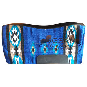 Selle de Contour en Laine 34x36 Tissée à la Main 100% Laine de Nouvelle-Zélande Doublure en Polaire Équestre Occidental pour la Compétition et l'Entraînement - Product Image 1