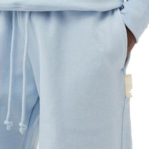 Pantalones Cortos Deportivos Casuales con Logotipo, Ecológicos, Transpirables, de Secado Rápido, de Poliéster/Algodón, Felpa Francesa, Cierre con Cordón, para Hombre - Product Image 3