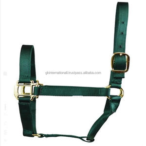 Halters en nylon pour chevaux Muserolle réglable Halters rembourrés avec bouton-pression à la gorge Meilleure qualité Halter en nylon réglable Cheval - Product Image 2
