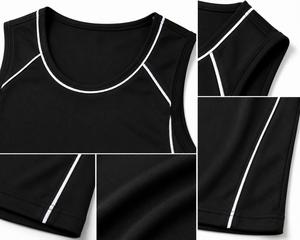 <b>Top</b> Trending Custom <b>Men's</b> <b>Black</b> O-Neck Sleeveless <b>Tank</b> <b>Top</b> Knitted Polyester Quick Dry Sporty Fit Breathable Eco-Friendly - Product Image 5