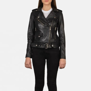 Chaqueta de cuero para mujer fácil de lavar, transpirable, antiarrugas, impermeable, ecológica, de primera calidad y ligera. - Product Image 2