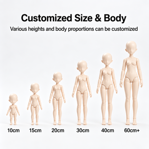 Figurine BJD personnalisée en PVC, poupée articulée, articulations mobiles, personnage <span class=keywords><strong>d</strong></span>'anime, jouet de collection, fabricant OEM - Product Image 3