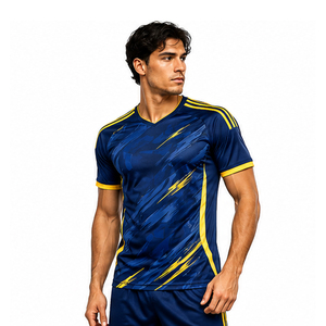 Maillot de football américain personnalisé sublimé style streetwear avec broderie tendance, maillot de sport court en mesh - Product Image 1