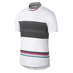 Men's Summer Cycling <b>Jersey</b> Set <b>White</b> Gray Striped Sleeveless Moisture Wicking Elastic Waist <b>Shorts</b> Athletic Fit 100% Polyester - Product Image 2