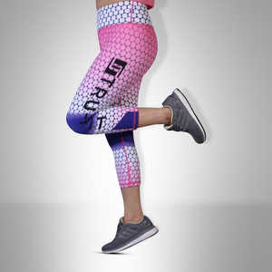 Pantalones Capri Casuales para Mujer, Cintura Elástica, Largos, Talla Grande, Delanteros Suaves y Transpirables, Ropa Deportiva de Verano, Cómodos, Estilo Ajustado - Product Image 3