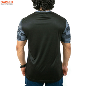 Camiseta de Color Personalizado para Hombre, Transpirable, de Manga Corta, Informal, Lisa, a la Moda, con Marca Personalizada, Fabricante Mayorista - Product Image 4