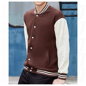 Men's Fashion Varsity <b>Jacket</b> Casual Letterman Baseball Bomber <b>Jacket</b> Classic College Button Up Outerwear Spring Fall Streetwear - Product Image 2