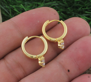 Luxury Gold Plated Drop <b>Earrings</b> AAA CZ Stone Bridal <b>Wedding</b> <b>Earring</b> Bridal And Party Jewelry - Product Image 6