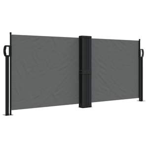 Tenda laterale retrattile antracite 39.4 "x 393.7" prodotto tende da sole - Product Image 2