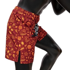 Pantalones Cortos de MMA Fair Tex para Hombre, Color Rojo Naranja con Estampado, Secado Rápido, Ajustados, para Artes Marciales Mixtas, Unisex para Adultos, AI-MS-817, Precio al por Mayor RTS - Product Image 6