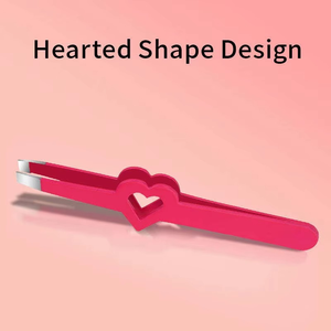 Pinza para Cejas con Logotipo Personalizado a Precio de Fábrica, Punta Puntiaguda, Acero Inoxidable, Ecológica, Ligera, Diseño en Forma de Corazón - Product Image 4