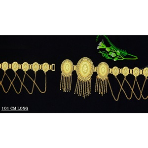Retro Ethnic Metal Belt Decoration Wide Waist Chain Waist Belt for Ladies Arab Wedding Arabic Fashion Buckled Ladies Belt Dubai - Product Image 3