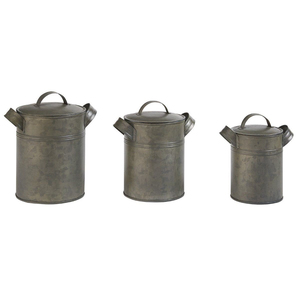 Contenedor y Frascos de Almacenamiento de Especias Vintage de Gran Diseño, Recipiente Metálico Redondo de Diseño Premium para la Encimera de la Cocina - Product Image 1