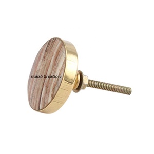 Perilla de cajón de metal de latón de hueso marrón para todo tipo de muebles, para cocina, dormitorio, tocador, baño, sala de estar, uso, novedad - Product Image 2