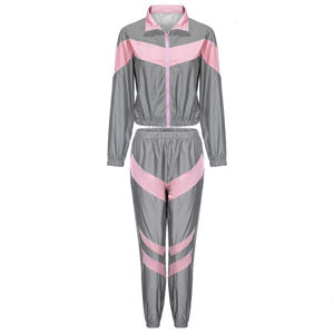 Conjunto Deportivo de 2 Piezas para Mujer, Chaqueta Cortavientos de Nailon Ligero con Capucha y Estampado, Personalizable con Logotipo, Impermeable, OEM, 2025 - Product Image 2