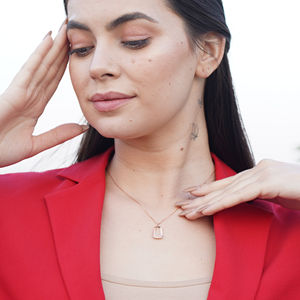 Collar de Oro con Diamantes con Símbolo de la Infinita Elegancia, para Mujer, Regalo de Compromiso, Boda, Aniversario, Estilo Atemporal - Product Image 5