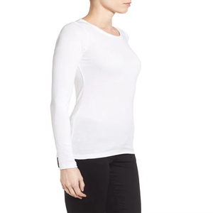 Camiseta Deportiva para Mujer, Material Elástico Suave al Tacto, Top Ligero para Entrenamiento, Yoga, Running, Fitness, Marca Personalizada OEM - Product Image 4