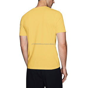 T-shirts unis pour hommes de haute qualité en gros, nouveau t-shirt à col en V à manches courtes 2026, chemise oversize, vêtements pour hommes - Product Image 5