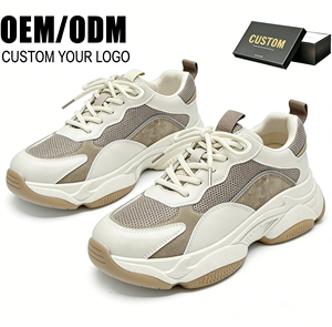 Sneakers invernali pesanti per le donne <span class=keywords><strong>scarpe</strong></span> da corsa comode con plateau allacciate con tacco alto - Product Image 1