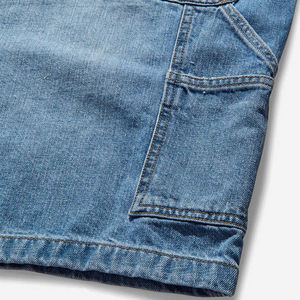 Shorts de Mezclilla para Hombre, Corte Relajado, Algodón Suave, Estilo Veraniego para Uso Casual y al Aire Libre - Product Image 6