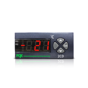 Contrôleur de température numérique CONOTEC FOX-2CD, contrôle de température à 2 étages, capteur d'entrée CA(K), 2 sorties relais - Product Image 1