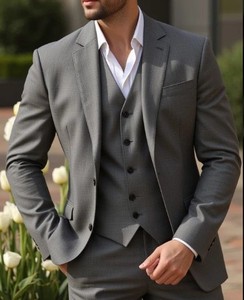 Bangladesh Mens Business Suits <b>Blazer</b> Garment Factory Anti-Wrinkle Breathable Anti-Pilling Plus Size Polyester/Cotton Tailored - Product Image 3