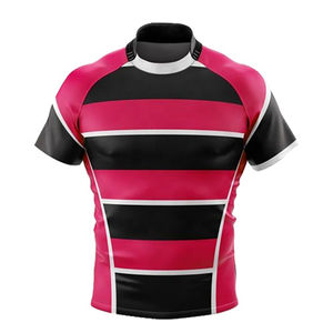 Maillot de rugby personnalisé - Respirant, grandes tailles, vêtements d'équipe, imprimé par transfert thermique, vêtements de sport de haute qualité - Product Image 5