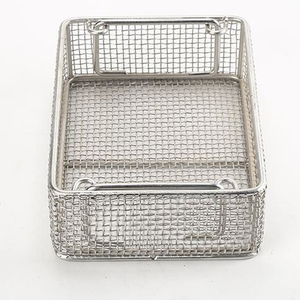 Premium Manual Stainless Steel Wire Mesh Sterilization Tray for Surgical and Dental Instruments - Product Image 4