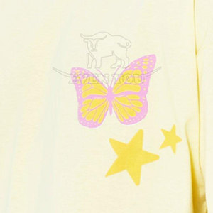 Camisetas de Moda de Color Sólido con Estampado Puff, Camisetas de Verano Hechas en Pakistán con Estampado Puff en Venta - Product Image 4